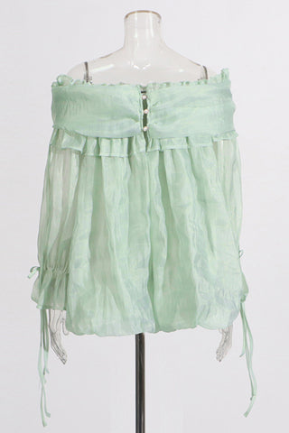 Off-Shoulder Ruffle Blouse