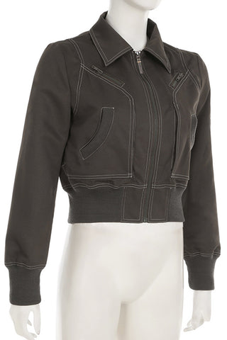 Stylish Zip-Up Bomber Jacket