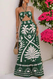 Strapless Cutout Casual Maxi Dress