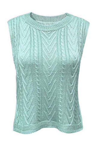 Sleeveless Knit Sweater Top