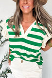 Striped V-Neck T-Shirt