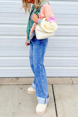 Versatile Zip-Front Colorblock Jacket