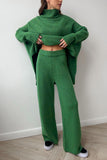 Cozy Turtleneck Knit Pants Set