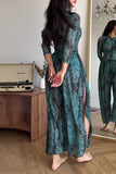 Flowing Patterned Maxi Dress