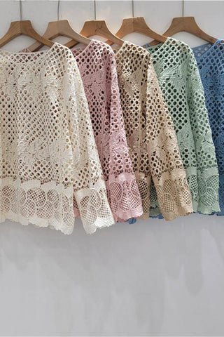 Lace Design Crochet Blouse