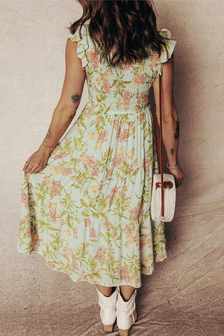 Floral Print Midi Dress