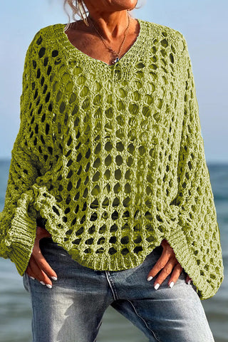 Open-Knit Sweater for Breezy Days