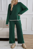 Trim-Accent Lounge Pants Set