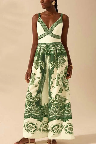 Floral Strappy Summer Jumpsuit