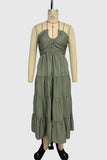 Halter Neck Maxi Dress