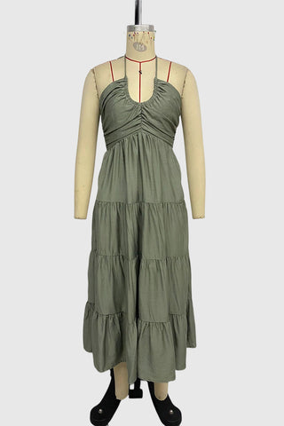 Halter Neck Maxi Dress