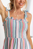 Striped Tiered Casual Dress