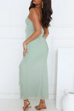 Ruffled Sleeveless Casual Dress