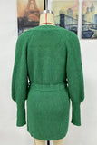 Tie-Waist Longline Cardigan