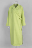 Tie-Waist Wrap Casual Dress