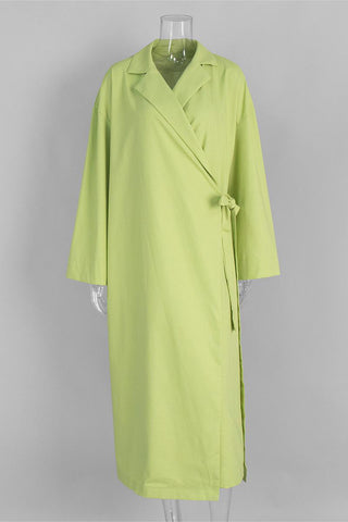 Tie-Waist Wrap Casual Dress
