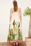 Tropical Print Maxi Dress