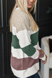 Striped Color Block Knit Sweater