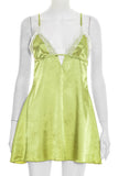 Lace-Trim Slip Dress