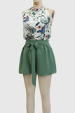 Tropical Halter Short Set