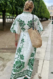 Floral Print Long Casual Dress