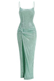 Elegant High-Slit Evening Gown
