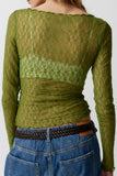 Long Sleeve Lace Top