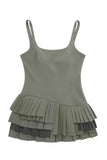 Layered Ruffle Casual Dress