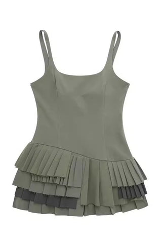 Layered Ruffle Casual Dress