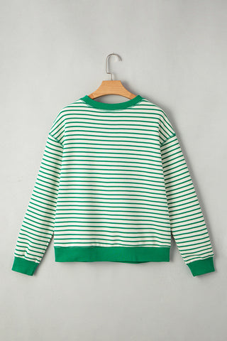 Striped Relaxed Sweatshirt