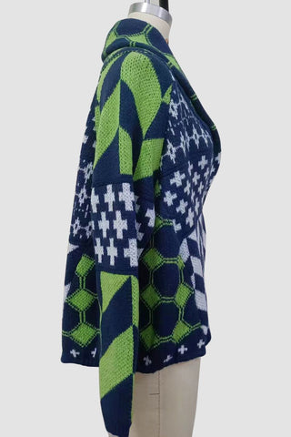 Geometric Knit Cardigan