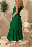 One-Shoulder Ruffled Casual Maxi Dress