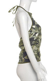 Sequin-Embellished Halter Tank