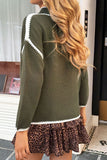 Contrast Trim Knit Sweater