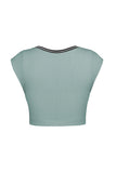 Stylish Scoop Neck Crop Top