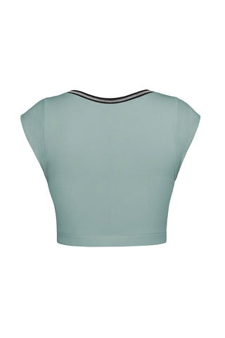 Stylish Scoop Neck Crop Top