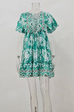 Floral V-Neck Casual Dress
