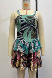 Vibrant Patterned Casual Dress