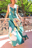 Sleeveless Floral Maxi Dress