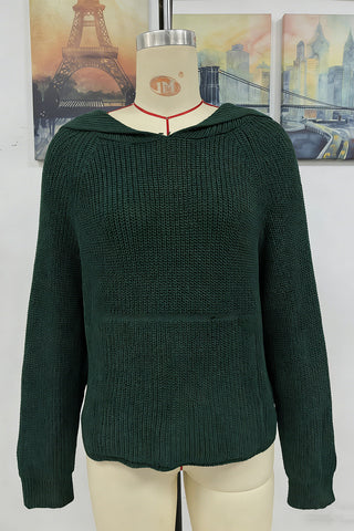 Cozy Hooded Sweater with Pocket