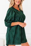 Eyelet Boho Mini Dress
