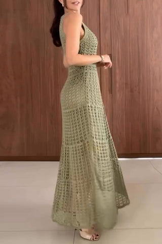 Stylish Crochet Maxi Dress