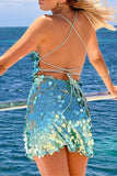 Sequin-Embellished Vacation Dress