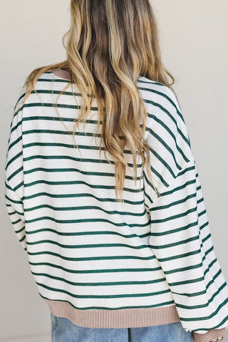 Striped Comfortable Sweatshirt