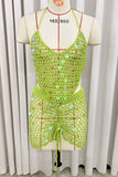 Crochet Sequin Mesh Cover-Up Set