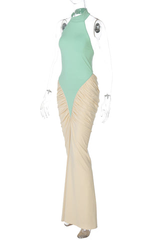 Elegant Halter Evening Dress