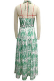Halter-Neck Maxi Dress