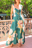 Floral Print Flowy Maxi Dress