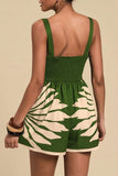 Zebra Print Cutout Romper