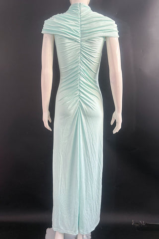 Elegant High-Neck Evening Dress